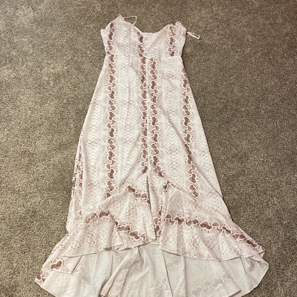 NWOT Snake print maxi dress